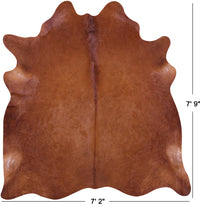 Thumbnail for Brown Natural Cowhide Rug - XX-Large 7' 9