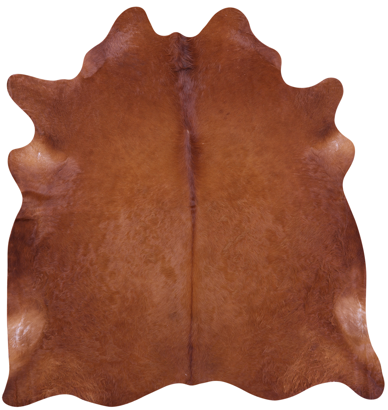 Brown Natural Cowhide Rug - XX-Large 7' 9"H x 7' 2"W