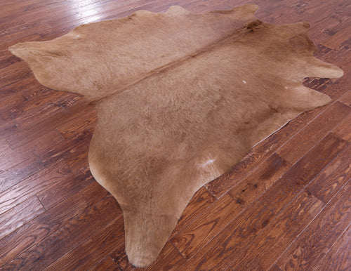 Light Brown Natural Cowhide Rug - XX-Large 8' 4