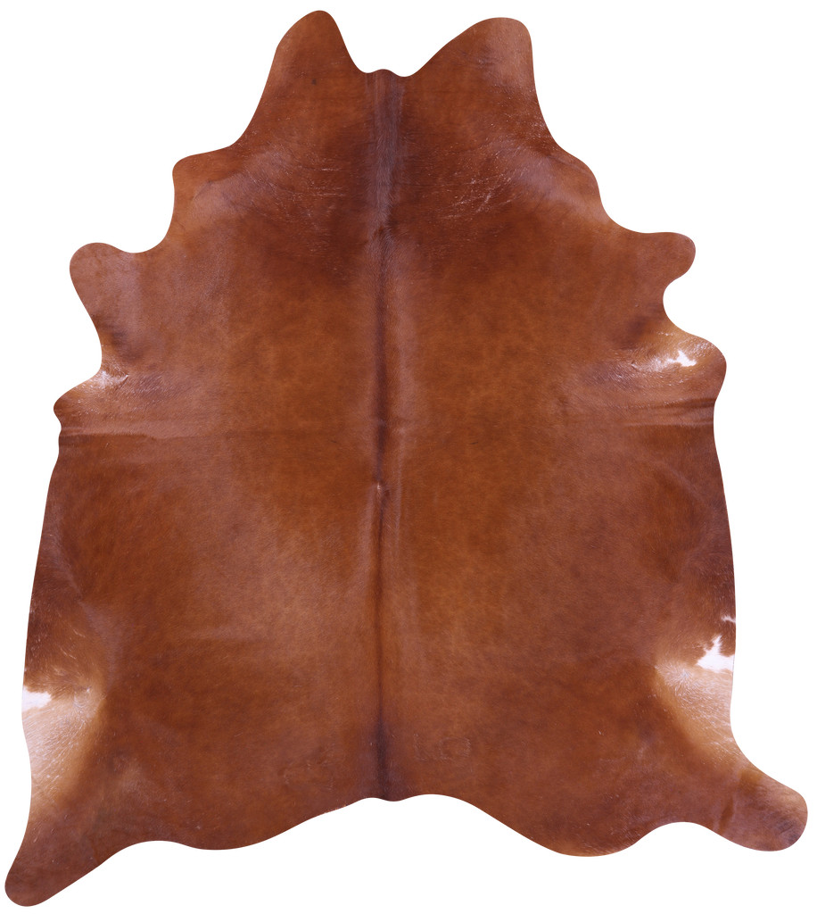 Brown Natural Cowhide Rug - XX-Large 8' 7"H x 7' 4"W