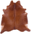 Brown Natural Cowhide Rug - XX-Large 8' 7"H x 7' 4"W