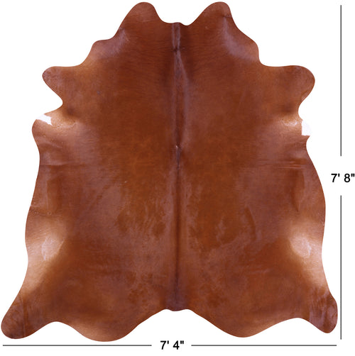 Brown Natural Cowhide Rug - XX-Large 7' 8