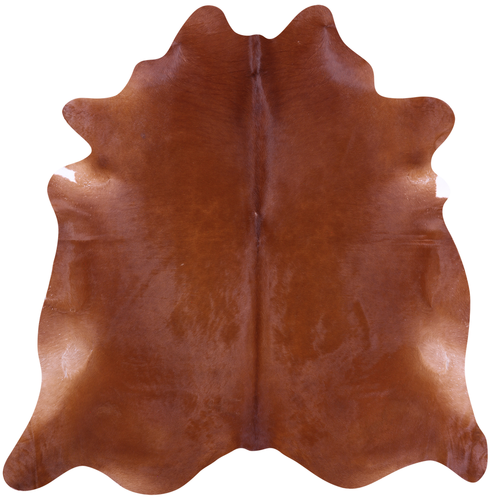 Brown Natural Cowhide Rug - XX-Large 7' 8"H x 7' 4"W