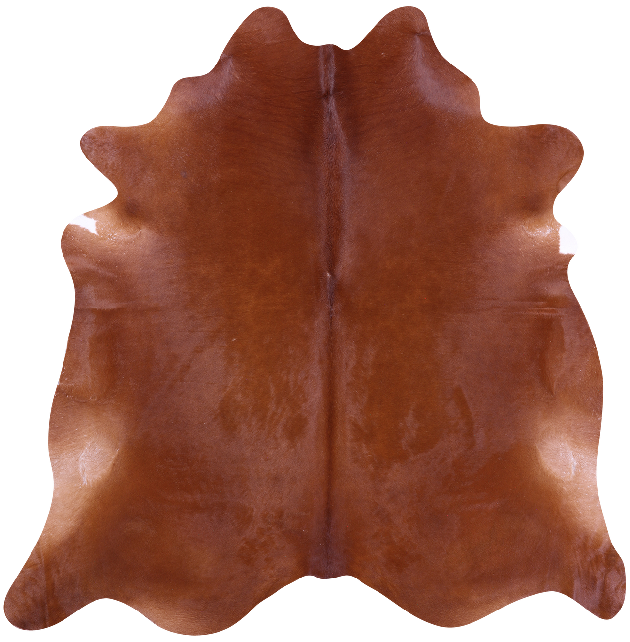 Brown Natural Cowhide Rug - XX-Large 7' 8"H x 7' 4"W