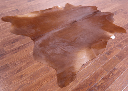 Brown Natural Cowhide Rug - XX-Large 7' 8