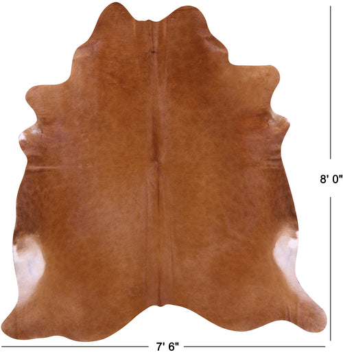 Brown Natural Cowhide Rug - XX-Large 8' 0