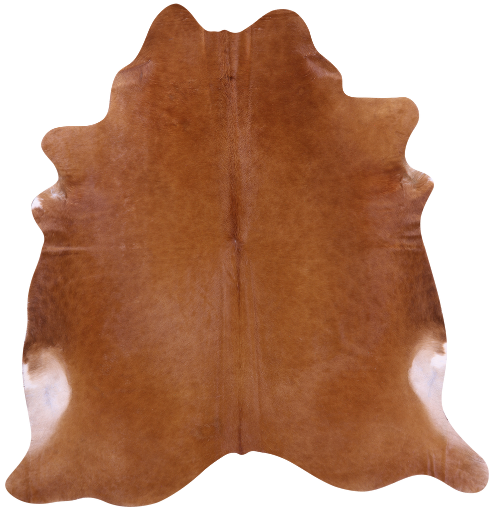 Brown Natural Cowhide Rug - XX-Large 8' 0"H x 7' 6"W