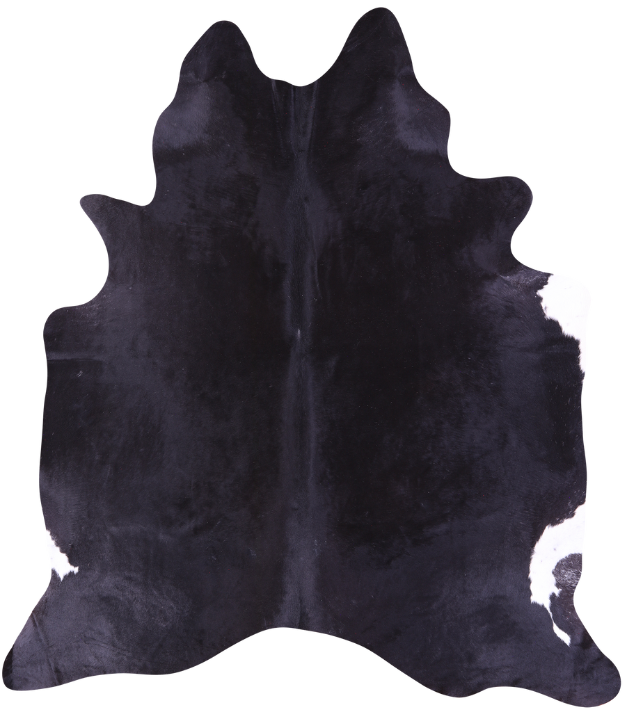 Black Natural Cowhide Rug - XX-Large 8' 3"H x 7' 4"W