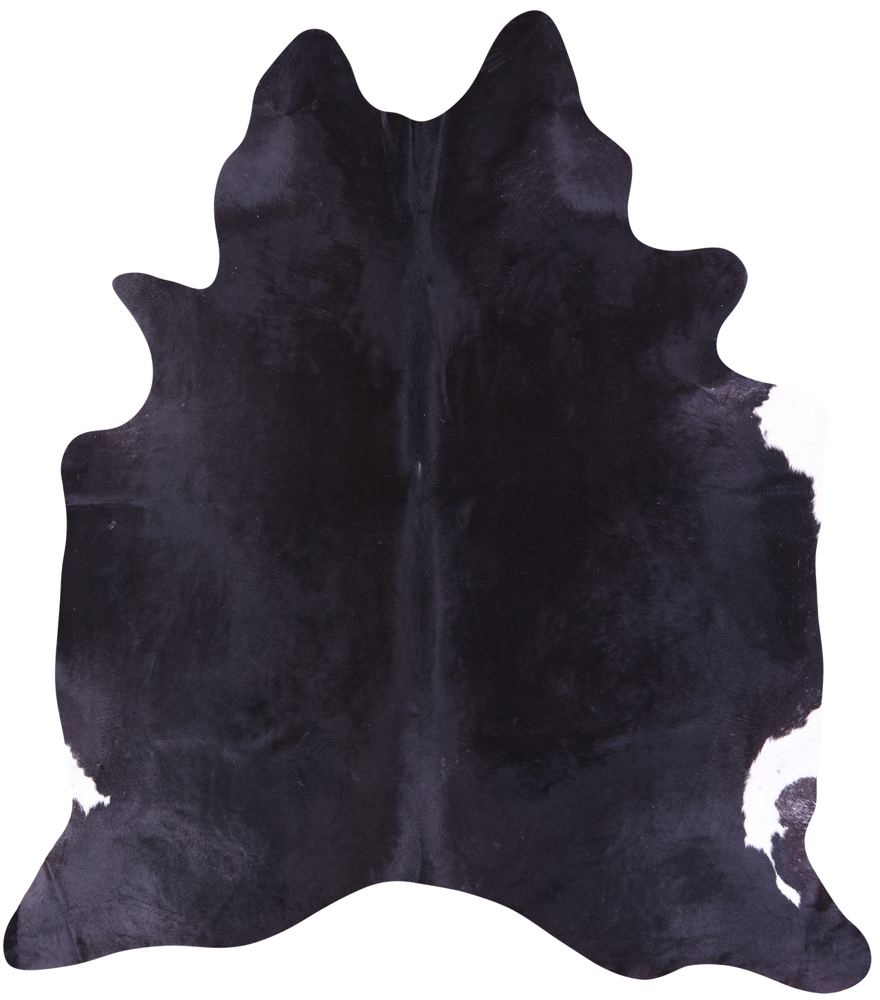 Black Natural Cowhide Rug - XX-Large 8' 3"H x 7' 4"W