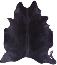 Thumbnail for Black Natural Cowhide Rug - XX-Large 8' 3