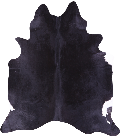 Black Natural Cowhide Rug - XX-Large 8' 3