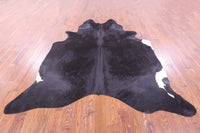 Thumbnail for Black Natural Cowhide Rug - XX-Large 8' 3