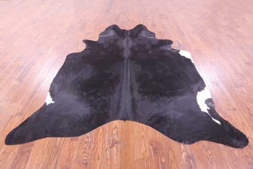 Black Natural Cowhide Rug - XX-Large 8' 3