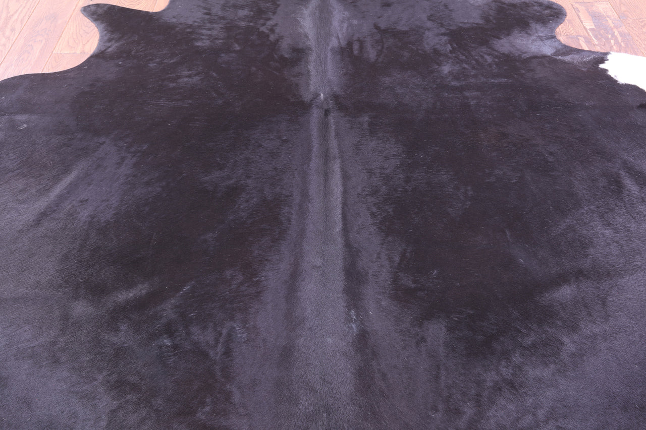 Black Natural Cowhide Rug - XX-Large 8' 3"H x 7' 4"W