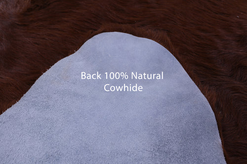 Brown Natural Cowhide Rug - XX-Large 8' 7