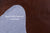 Brown Natural Cowhide Rug - X-Large 7' 5"H x 7' 0"W