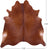 Brown Natural Cowhide Rug - X-Large 7' 5"H x 7' 0"W