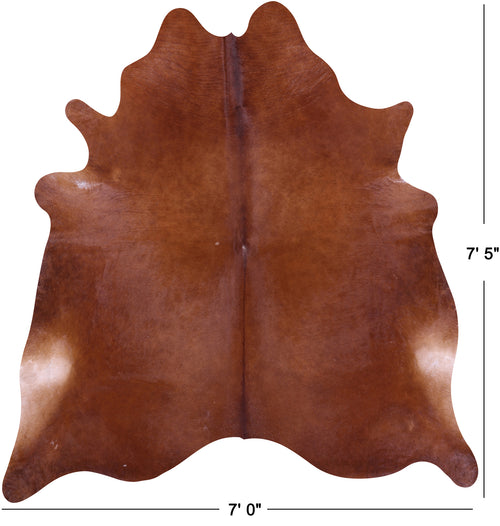 Brown Natural Cowhide Rug - X-Large 7' 5