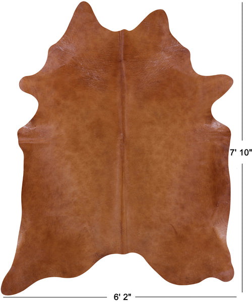 Brown Natural Cowhide Rug - XX-Large 7' 10