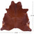 Brown Natural Cowhide Rug - Large 6' 10"H x 6' 10"W