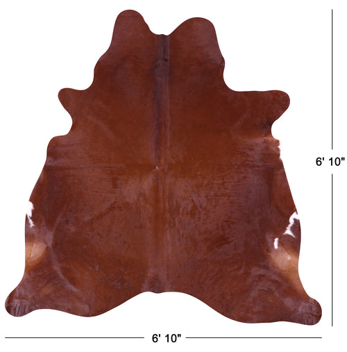 Brown Natural Cowhide Rug - Large 6' 10