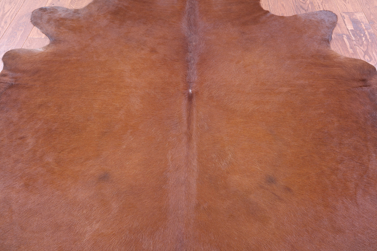 Brown Natural Cowhide Rug - XX-Large 7' 8"H x 6' 7"W