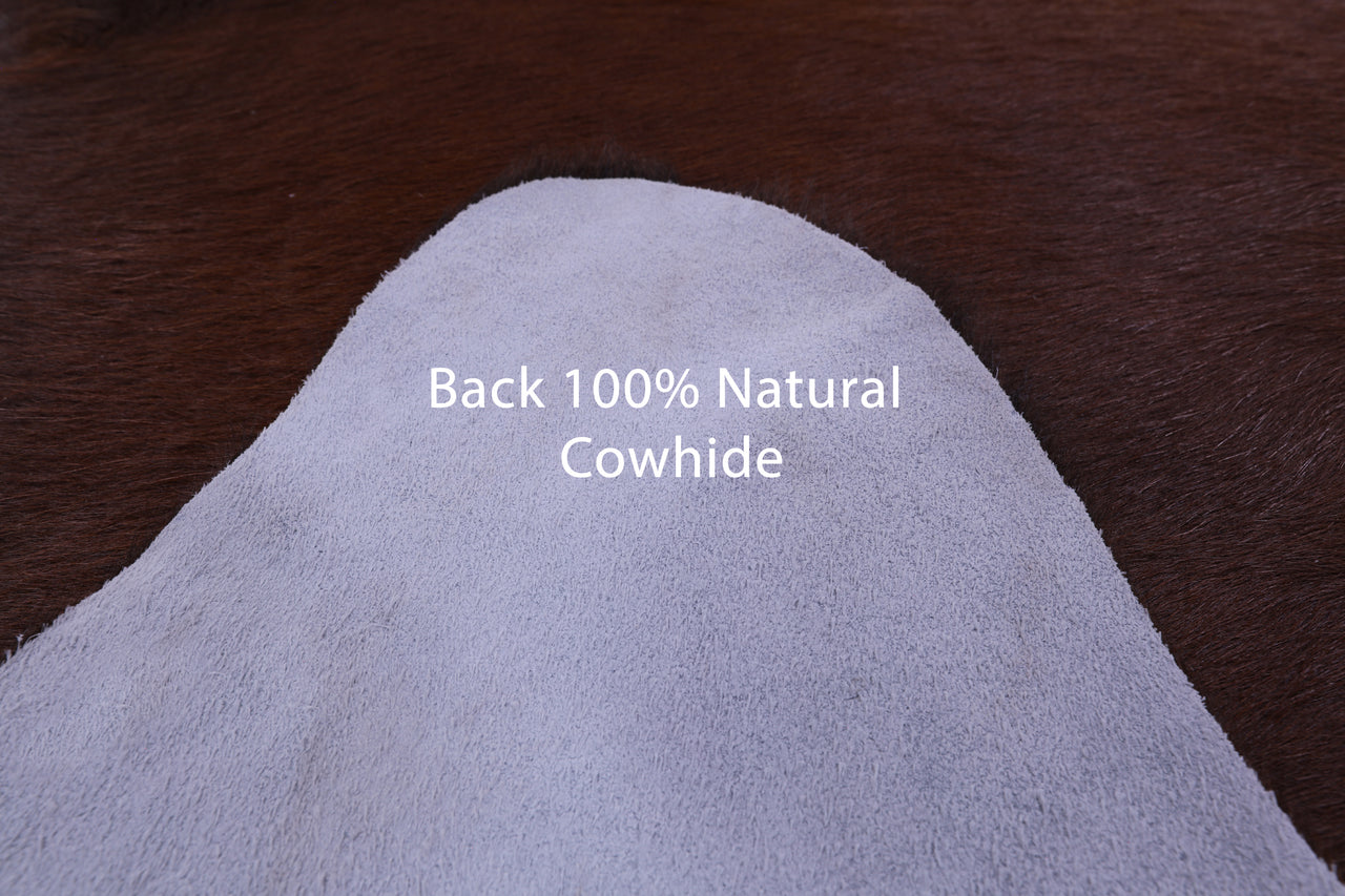 Brown Natural Cowhide Rug - XX-Large 7' 8"H x 6' 7"W