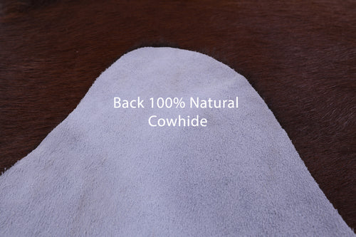 Brown Natural Cowhide Rug - XX-Large 7' 8