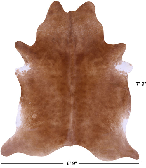 Light Brown Natural Cowhide Rug - XX-Large 7' 9
