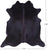 Black Natural Cowhide Rug - X-Large 7' 6"H x 7' 1"W