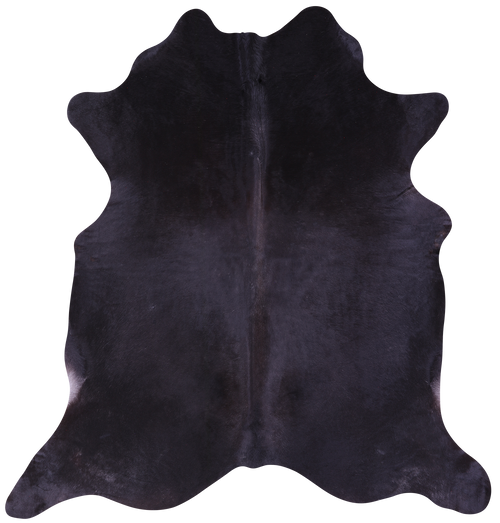Black Natural Cowhide Rug - X-Large 7' 6