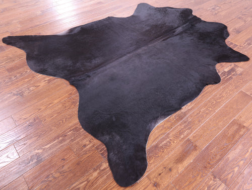 Black Natural Cowhide Rug - X-Large 7' 6