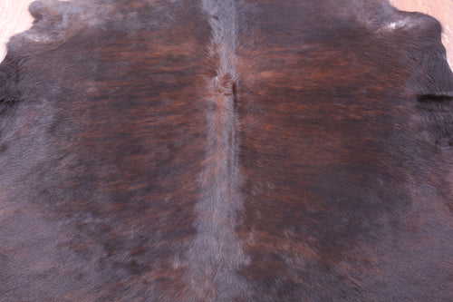 Dark Brown Natural Cowhide Rug - X-Large 7' 0