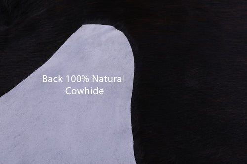 Dark Brown Natural Cowhide Rug - X-Large 7' 0