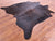 Dark Brown Natural Cowhide Rug - X-Large 7' 0"H x 6' 9"W