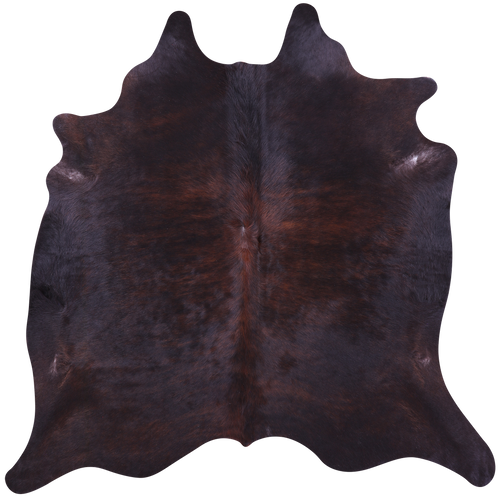 Dark Brown Natural Cowhide Rug - X-Large 7' 0