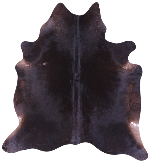 Black Natural Cowhide Rug - X-Large 7' 3