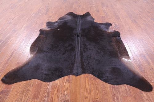 Black Natural Cowhide Rug - X-Large 7' 3