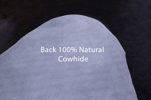 Black Natural Cowhide Rug - X-Large 7' 3