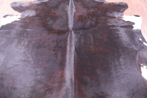 Dark Brown Natural Cowhide Rug - XX-Large 8' 0