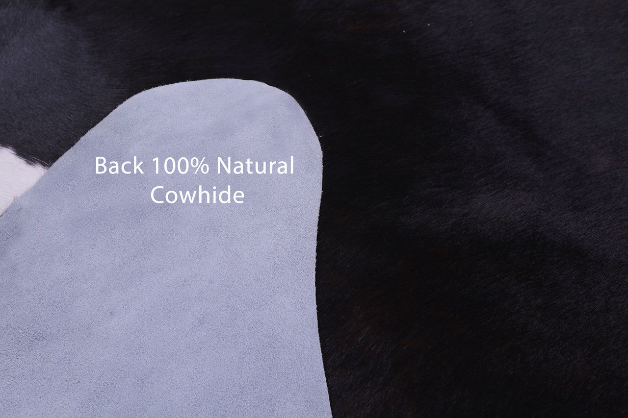 Dark Brown Natural Cowhide Rug - XX-Large 8' 0"H x 7' 0"W