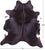 Dark Brown Natural Cowhide Rug - XX-Large 8' 0"H x 7' 0"W