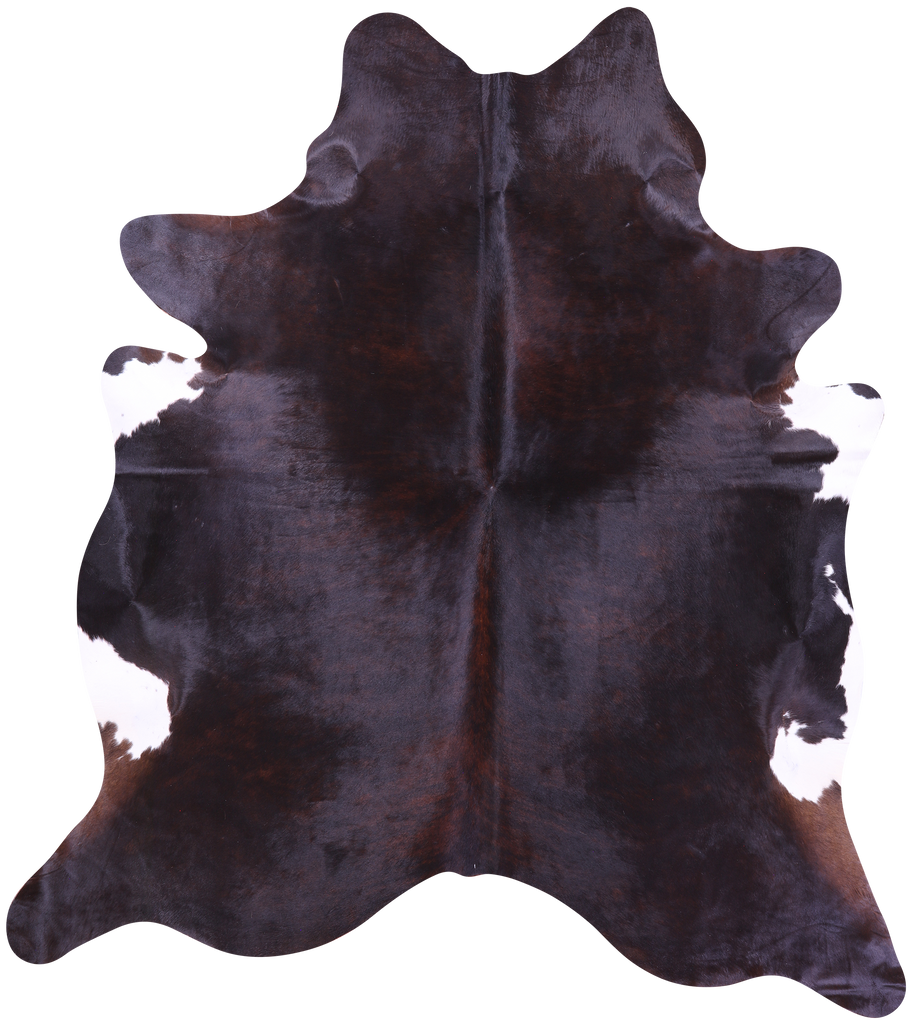 Dark Brown Natural Cowhide Rug - XX-Large 8' 0"H x 7' 0"W