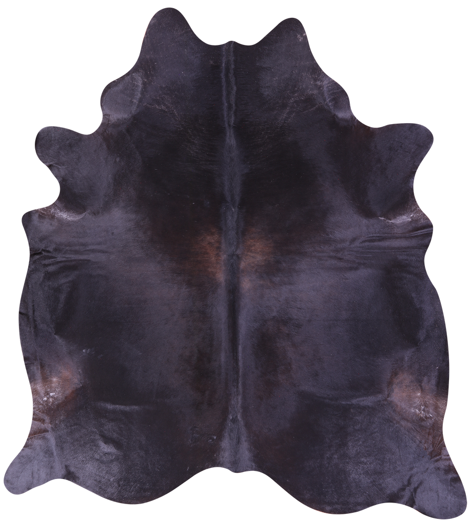 Black Natural Cowhide Rug - XX-Large 8' 5"H x 7' 9"W