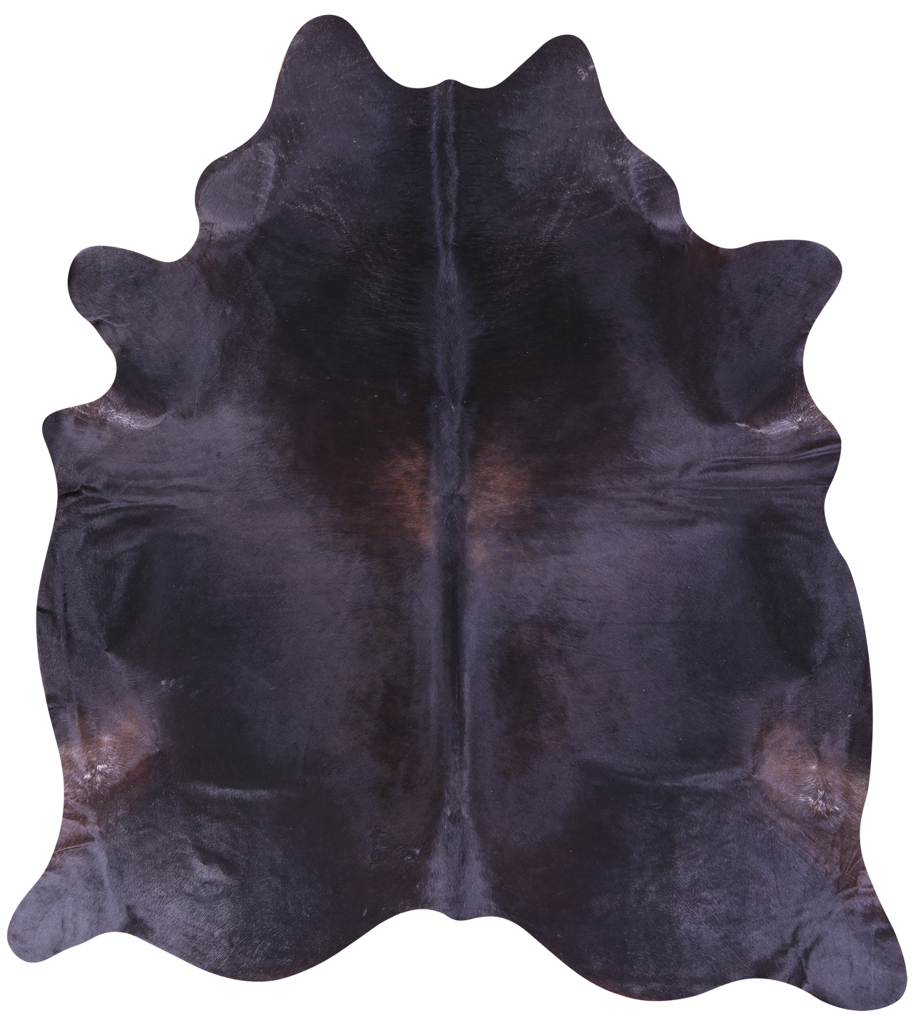 Black Natural Cowhide Rug - XX-Large 8' 5"H x 7' 9"W