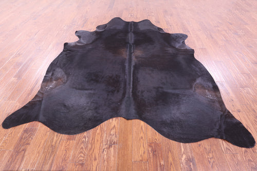 Black Natural Cowhide Rug - XX-Large 8' 5