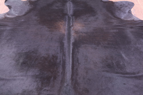 Black Natural Cowhide Rug - XX-Large 8' 5