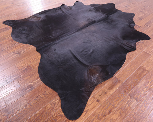 Black Natural Cowhide Rug - XX-Large 8' 5