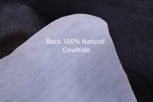 Black Natural Cowhide Rug - XX-Large 8' 5
