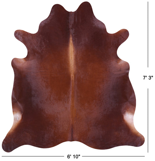Brown Natural Cowhide Rug - X-Large 7' 3